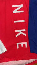 Load image into Gallery viewer, Nike Air Mens Colorblock Long Sleeve Hooded T-Shirt Red White Blue
