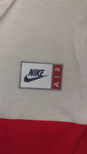 Load image into Gallery viewer, Nike Air Mens Colorblock Long Sleeve Hooded T-Shirt Red White Blue
